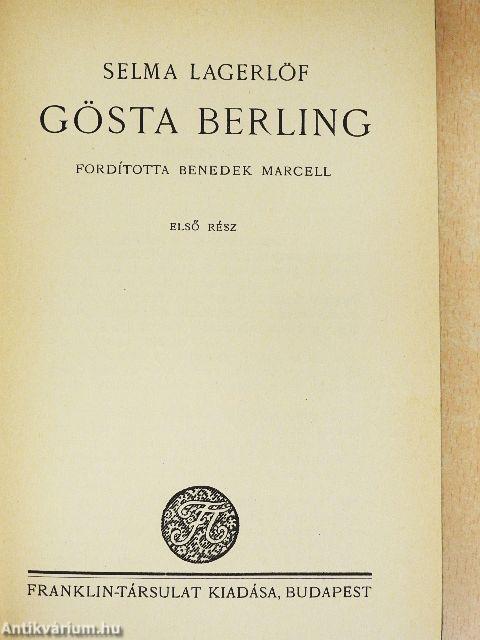 Gösta Berling I-II.