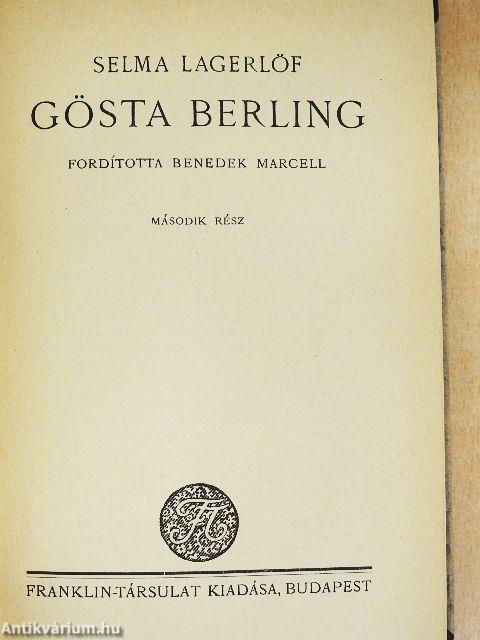 Gösta Berling I-II.
