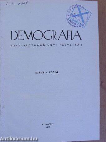 Demográfia 1967/1-4.