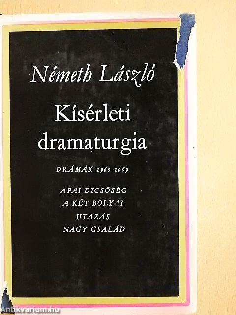 Kísérleti dramaturgia I-II.