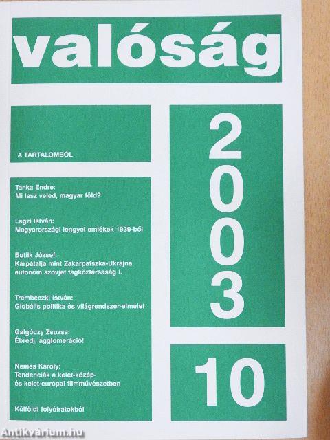 Valóság 2003. október