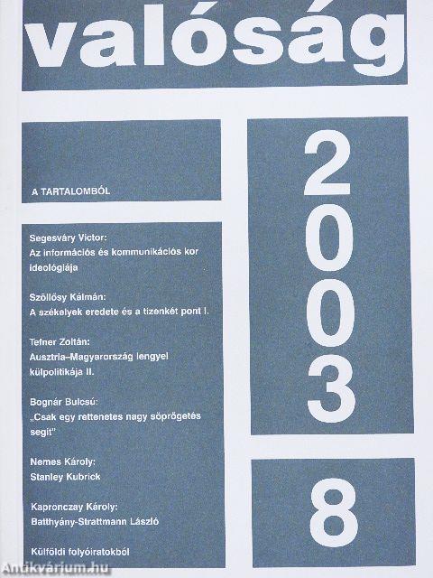 Valóság 2003. augusztus