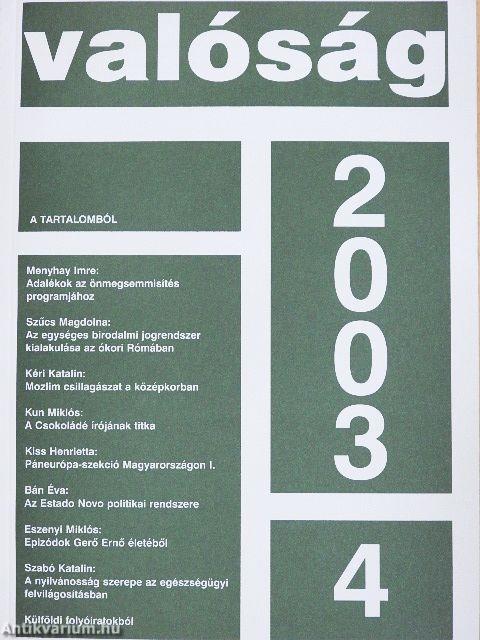 Valóság 2003. április