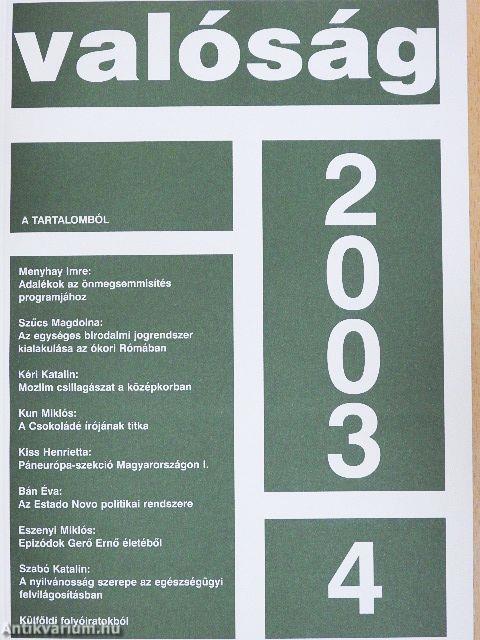 Valóság 2003. április