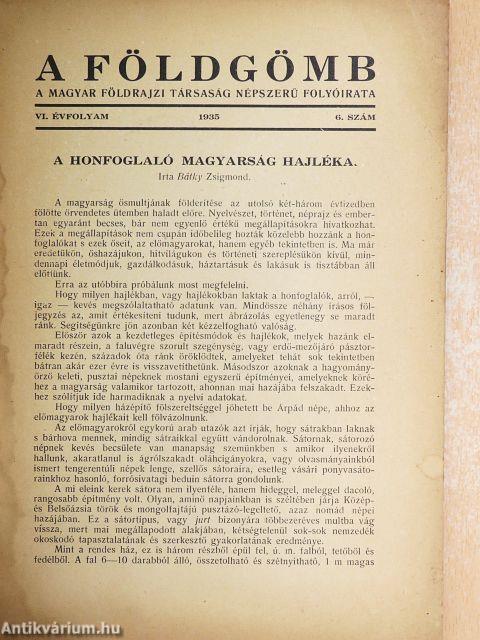 A Földgömb 1935. június
