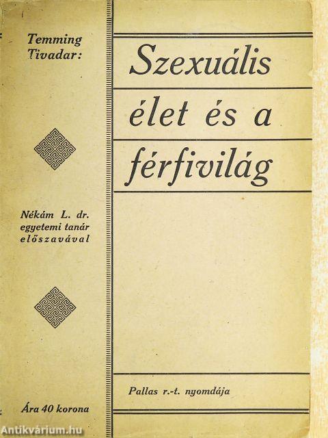 Szexuális élet és a férfivilág