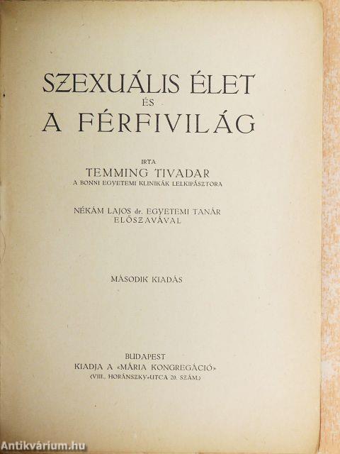 Szexuális élet és a férfivilág