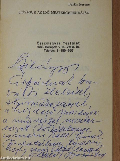 Rovások az idő mestergerendáján (dedikált példány)