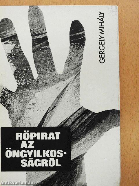 Röpirat az öngyilkosságról