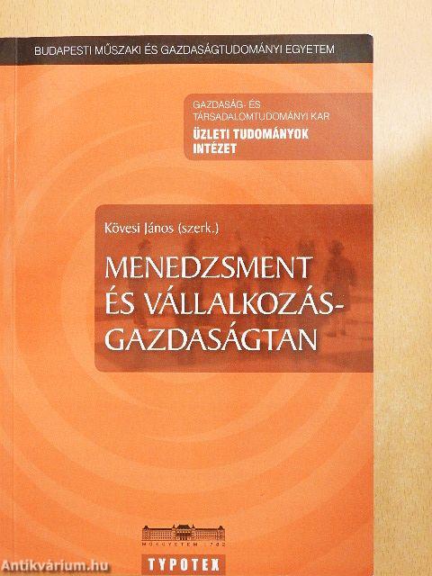 Menedzsment és vállalkozásgazdaságtan