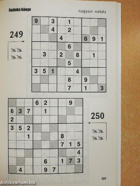 Az eredeti Sudoku könyv 2020/21 tél