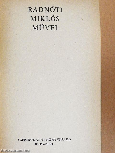 Radnóti Miklós művei