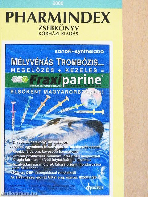 Pharmindex zsebkönyv 2000