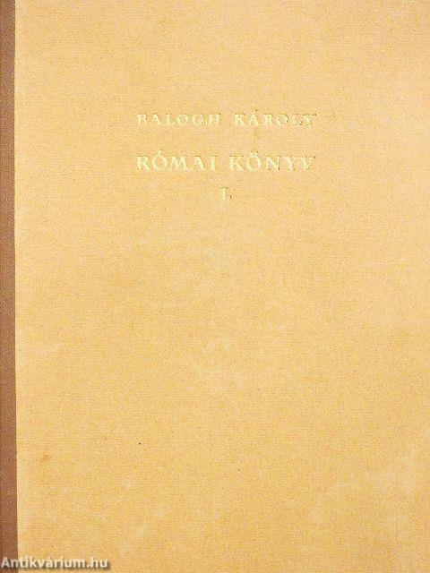 Római könyv I-II.