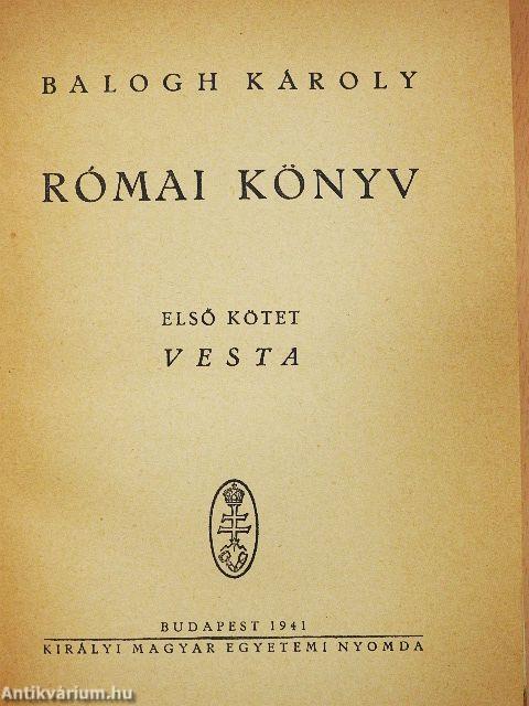 Római könyv I-II.