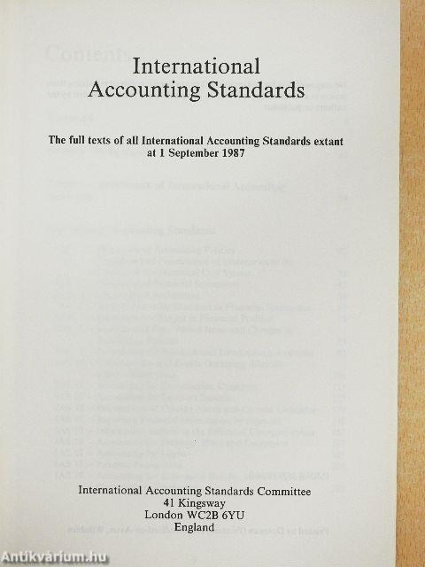 International Accounting Standards