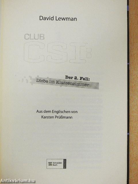 Club CSI: Der 2. Fall