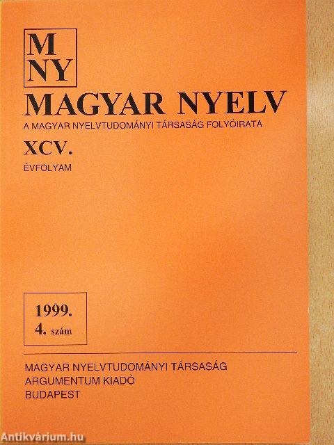 Magyar Nyelv 1999. december