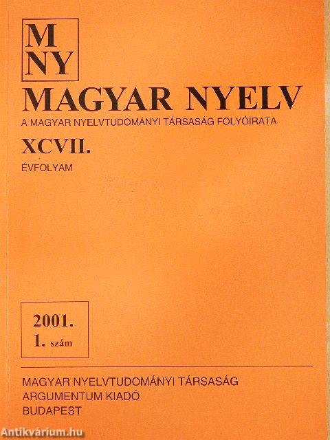 Magyar Nyelv 2001. március