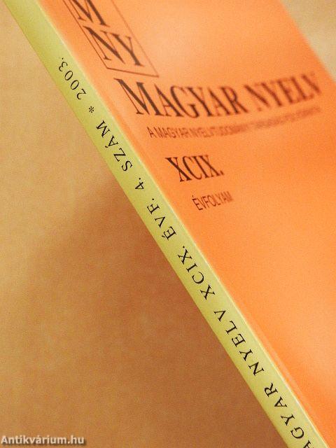 Magyar Nyelv 2003. december