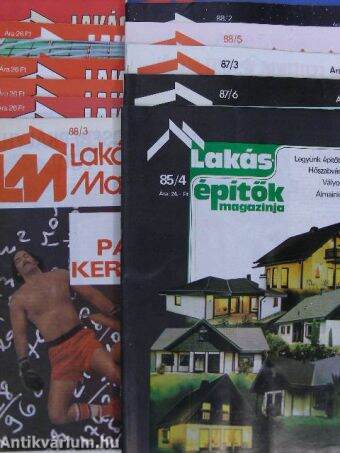 Lakásépítők Magazinja 1985-1990. (vegyes számok) (13 db)
