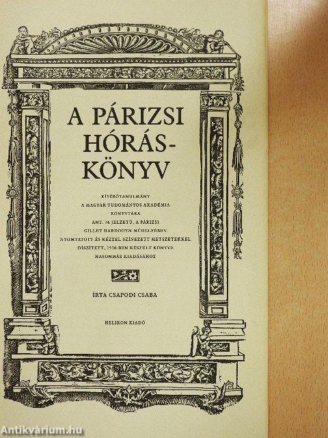 A párizsi hóráskönyv