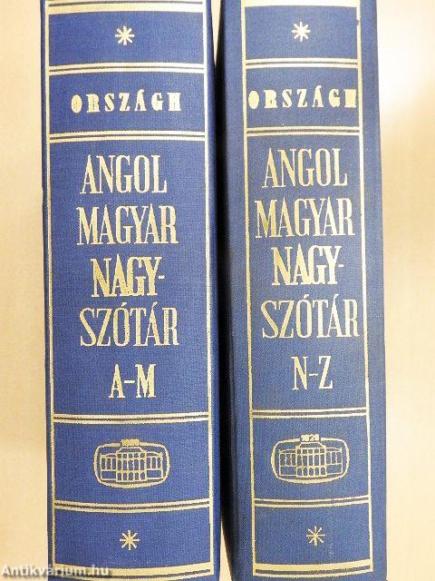 Angol-magyar nagyszótár I-II.