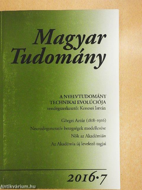 Magyar Tudomány 2016/7.