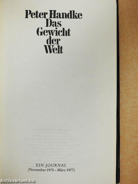 Das Gewicht der Welt