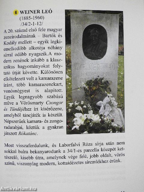 Zene- és színházművészeti séta a Fiumei úti sírkertben