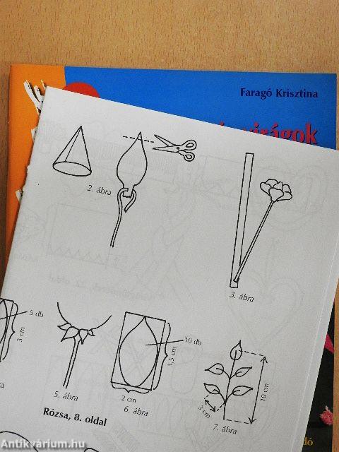 Tündérek és virágok papírzsinórból, - szalagból