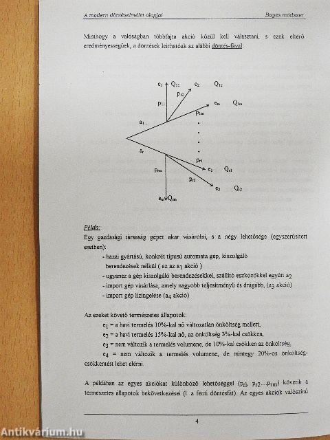 A modern döntéselmélet alapjai