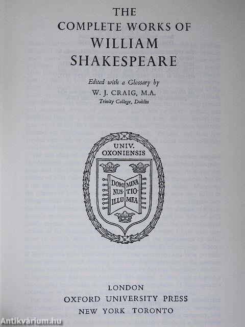 The Complete Works Of William Shakespeare