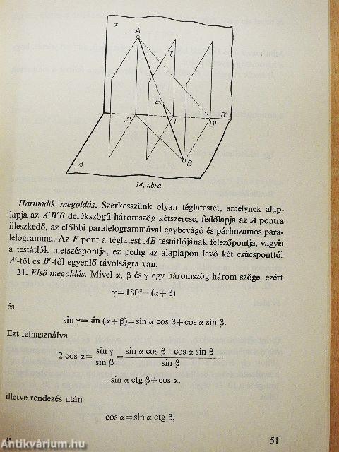 Egyetemi felvételi feladatok matematikából III.