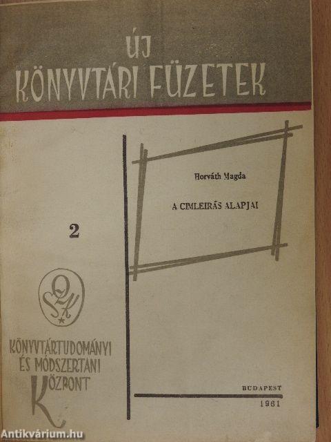 A címleírás alapjai