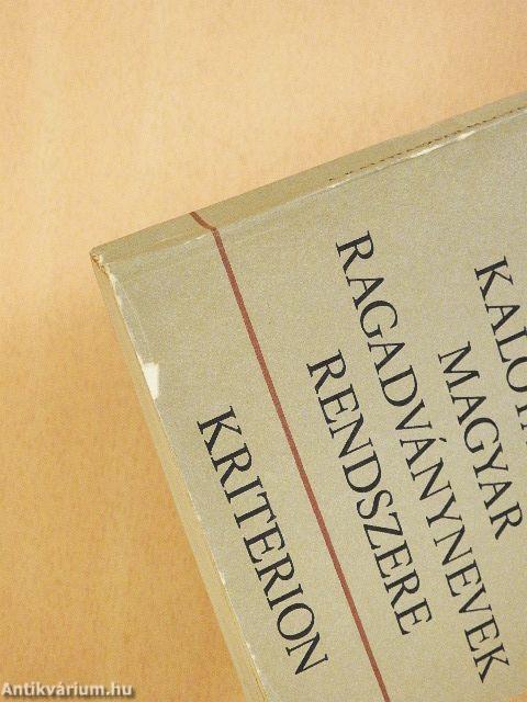 A kalotaszegi magyar ragadványnevek rendszere