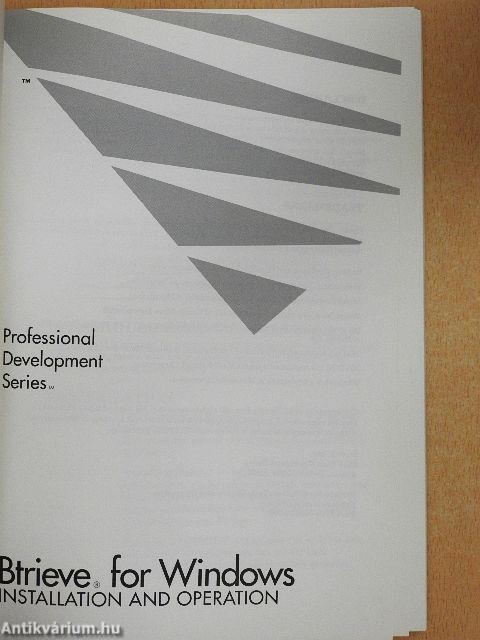 Btrieve for Windows
