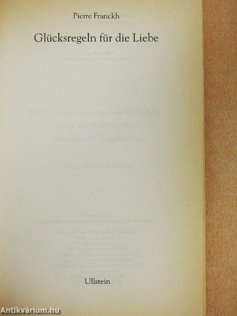 Glücksregeln für die Liebe