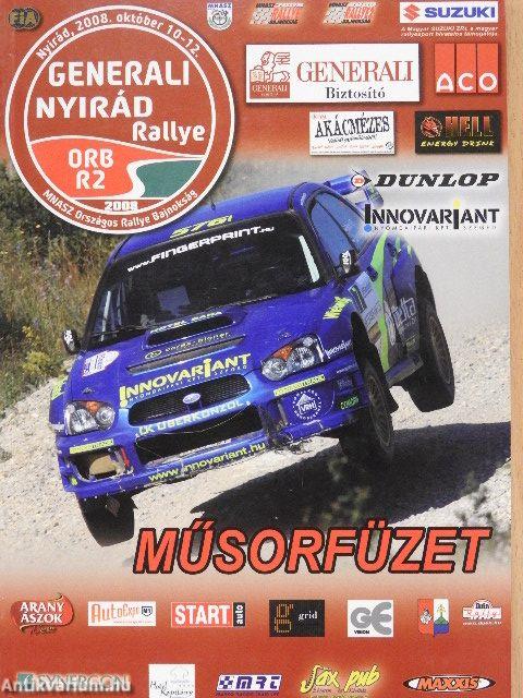 Rallyracing 2008/08./Generali Nyirád Rallye műsorfüzet