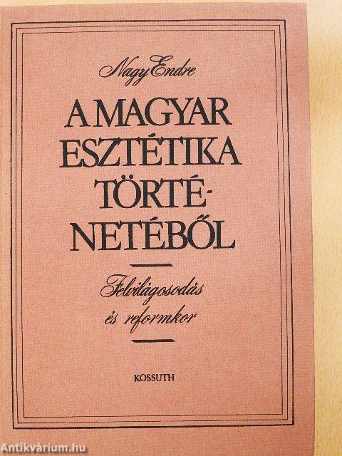 A magyar esztétika történetéből