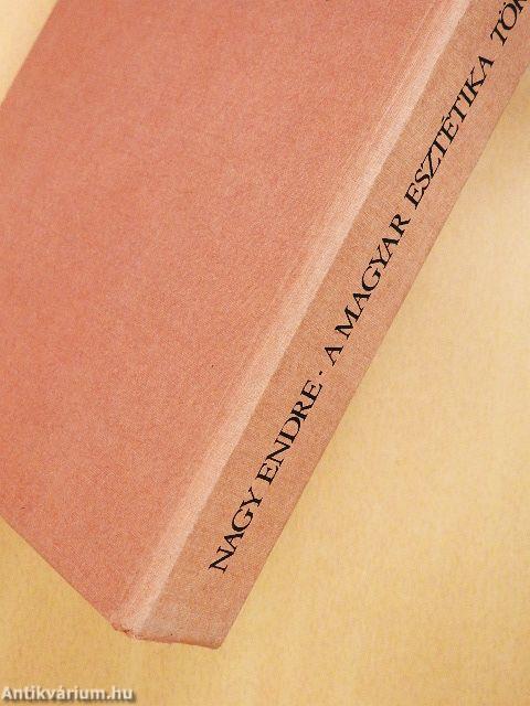 A magyar esztétika történetéből