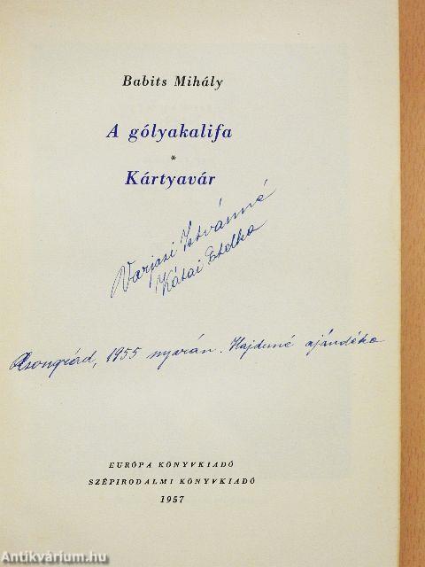 A gólyakalifa/Kártyavár 