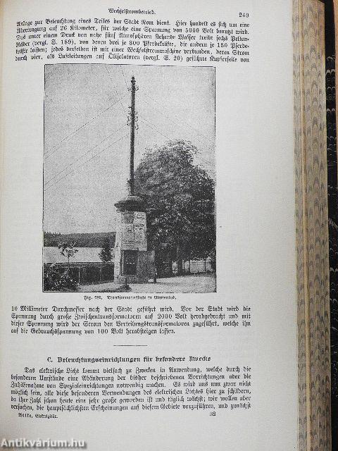 Die Elektrizität, ihre Erzeugung und ihre Anwendung in Industrie und Gewerbe (gótbetűs)