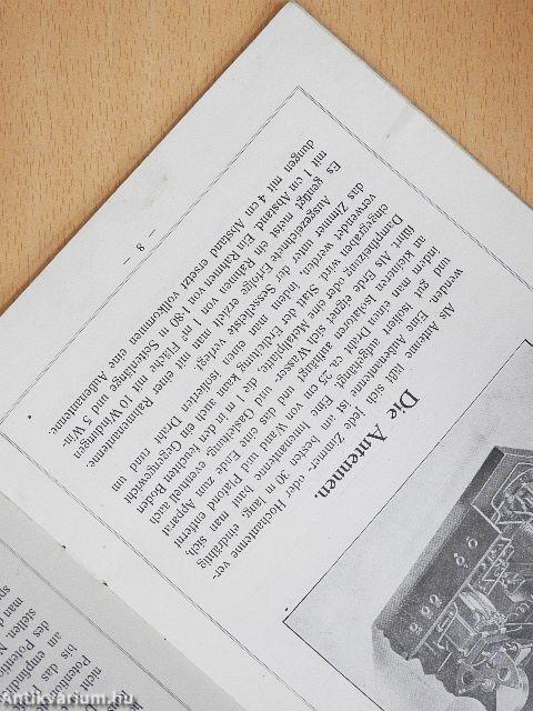 Der Bau und die Bedienung eines Ultradynempfängers