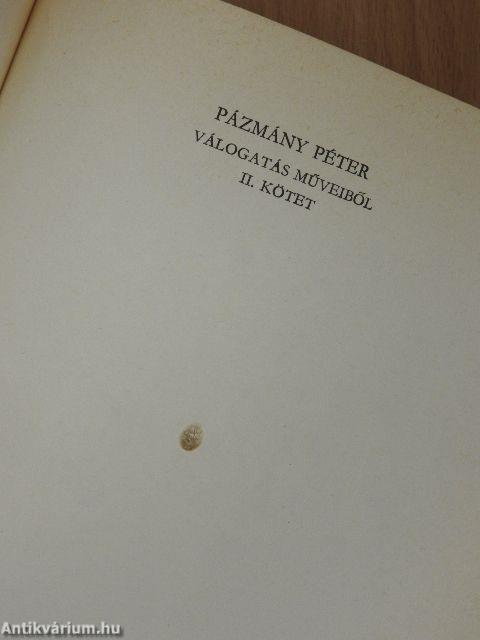 Pázmány Péter I-III.