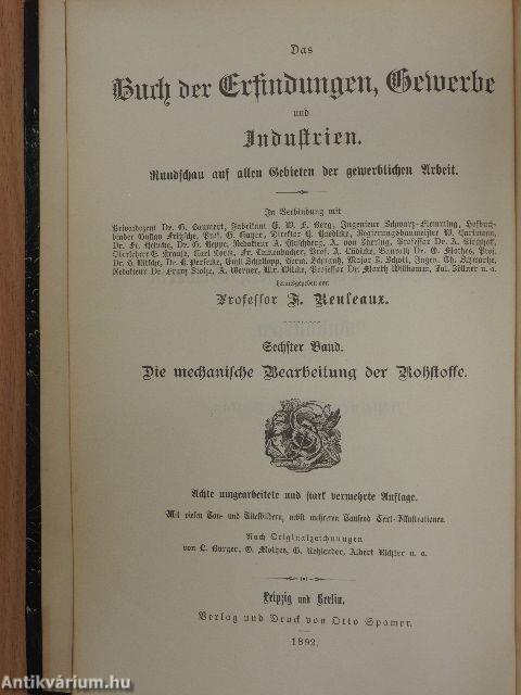 Die mechanische Bearbeitung der Rohstoffe (gótbetűs)