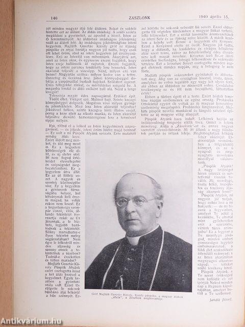 Zászlónk 1940. április