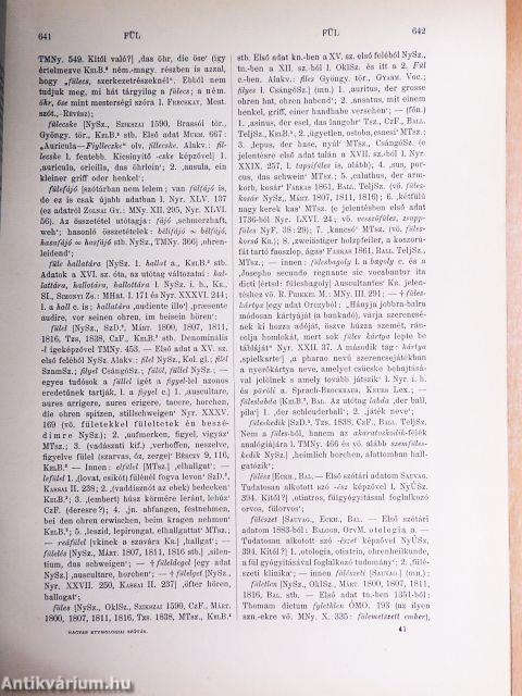 Magyar etymologiai szótár XV. (töredék)