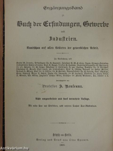 Die Elektrizität, ihre Erzeugung und ihre Anwendung in Industrie und Gewerbe (gótbetűs)