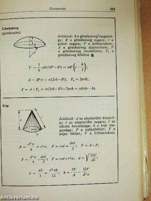 Híradástechnikai képletgyűjtemény